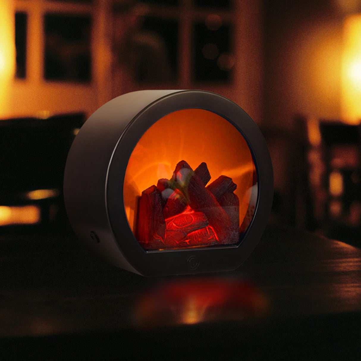 Fireplace Lantern Soft Light Energy Saving USB Rechargeable Simulation LED Flame Fireplace Lamp Home Decoration Craft