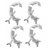 Stage Light Clamp Heavy Duty Prevent Slip Cast Aluminum Stage Lamp Hook Kit for Spotlight Moving Head Light 4pcs