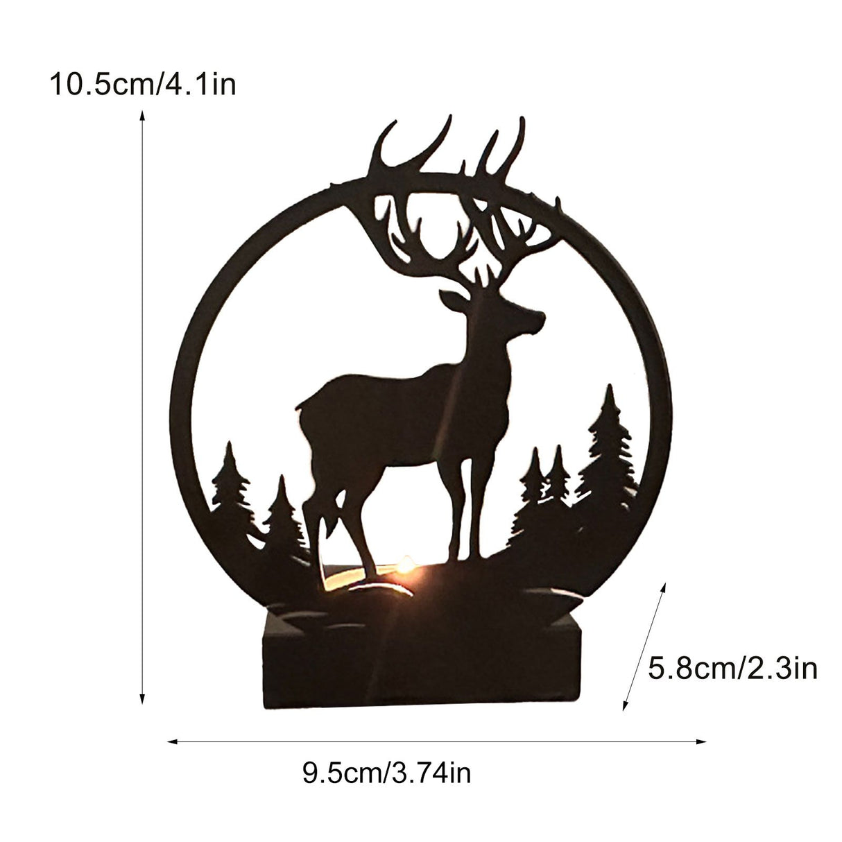 Candle Holder Elephant Look Durable Decorative Candle Holder Bracket for Home