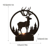 Candle Holder Elephant Look Durable Decorative Candle Holder Bracket for Home - Front View