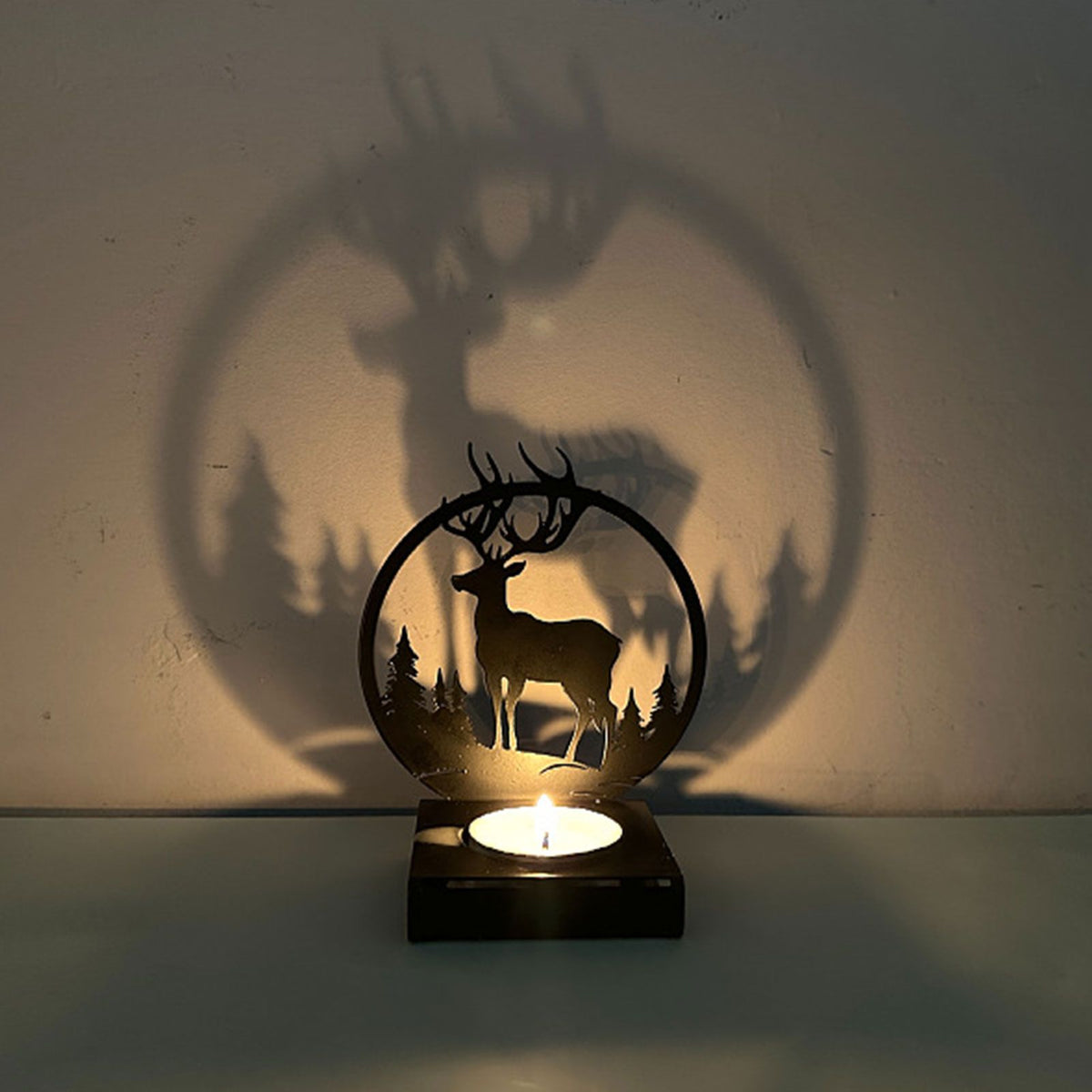 Candle Holder Elephant Look Durable Decorative Candle Holder Bracket for Home