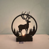 Candle Holder Elephant Look Durable Decorative Candle Holder Bracket for Home - Top-Down View