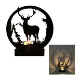 Candle Holder Elephant Look Durable Decorative Candle Holder Bracket for Home - Rear View