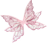 Fairy Wings Butterfly Elf Wings Girl Cosplay Costume Accessories Holiday Party Performance Props - Top-Down View