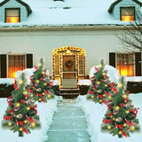 Solar Christmas Tree Garden Stake Lights Outdoor Christmas Tree Lighted Yard Decorations