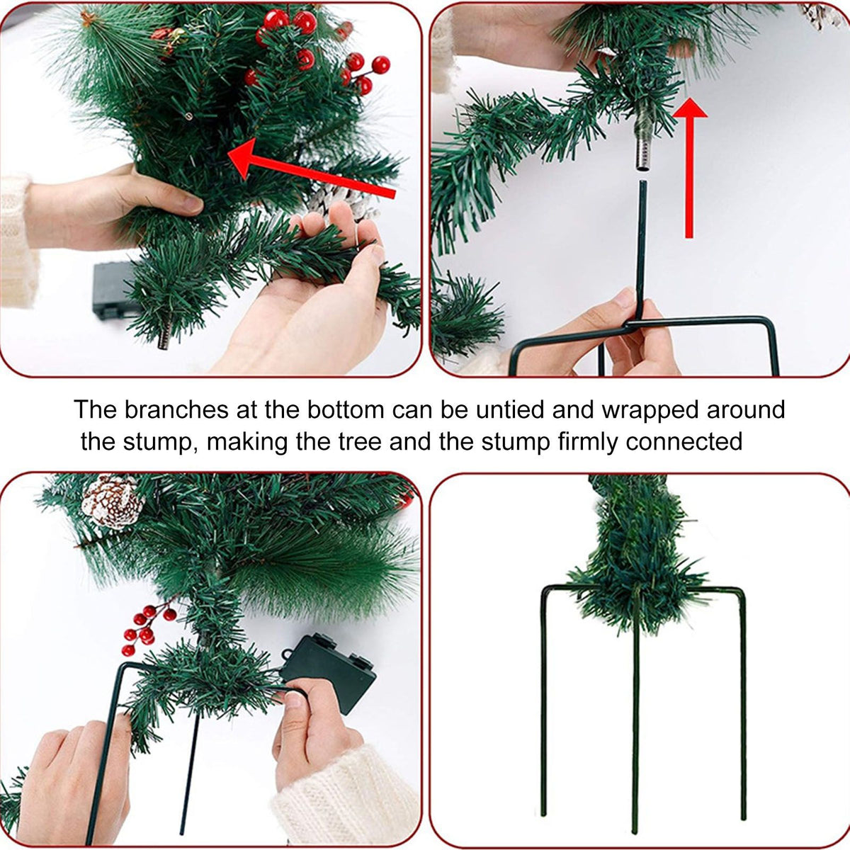 Solar Christmas Tree Garden Stake Lights Outdoor Christmas Tree Lighted Yard Decorations