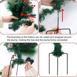 Solar Christmas Tree Garden Stake Lights Outdoor Christmas Tree Lighted Yard Decorations
