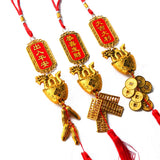 Hanging Plated Pendant Decoration Dragon Charm Year of The Dragon Hanging Ornament for Car Home Office