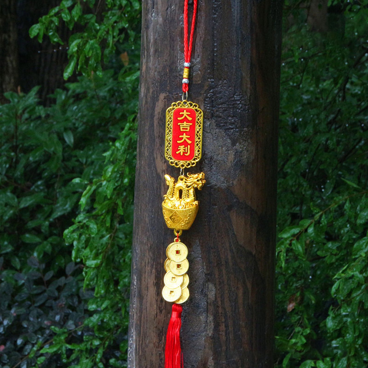 Hanging Plated Pendant Decoration Dragon Charm Year of The Dragon Hanging Ornament for Car Home Office