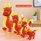 New Year Dragon Mascot Simulation Dragon Doll Zodiac Dragon Plush Toy