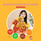 New Year Dragon Mascot Simulation Dragon Doll Zodiac Dragon Plush Toy - Low Angle