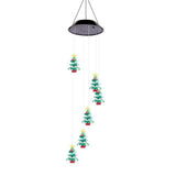 Yard Solar Wind Chime Light LED Solar Powered Wind Chimes Hanging Lamp for Patio Garden