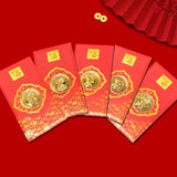Chinese Red Envelope Year of The Dragon Gold Foil Lucky Red Packet for Spring Festival New Year