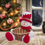 Christmas Fruit Basket Children's Gift Candy Box Christmas Candy Basket - Side View