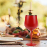 1 PCS 18oz Stainless Steel Matte Wine Glasses Red - Extra Image