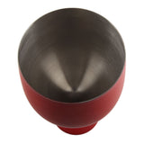 4 PCS 18oz Stainless Steel Matte Wine Glasses Red - Low Angle
