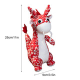 New Year Dragon Mascot Simulation Dragon Doll Zodiac Dragon Plush Toy - Front View