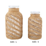 Weaving Vases Rattan Weaving Vases Living Room Home Decoration - Side View