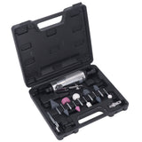 1/4in Air Die Grinder Kit Portable Pneumatic Polishing Grinding Machine Straight Handle 22000RPM