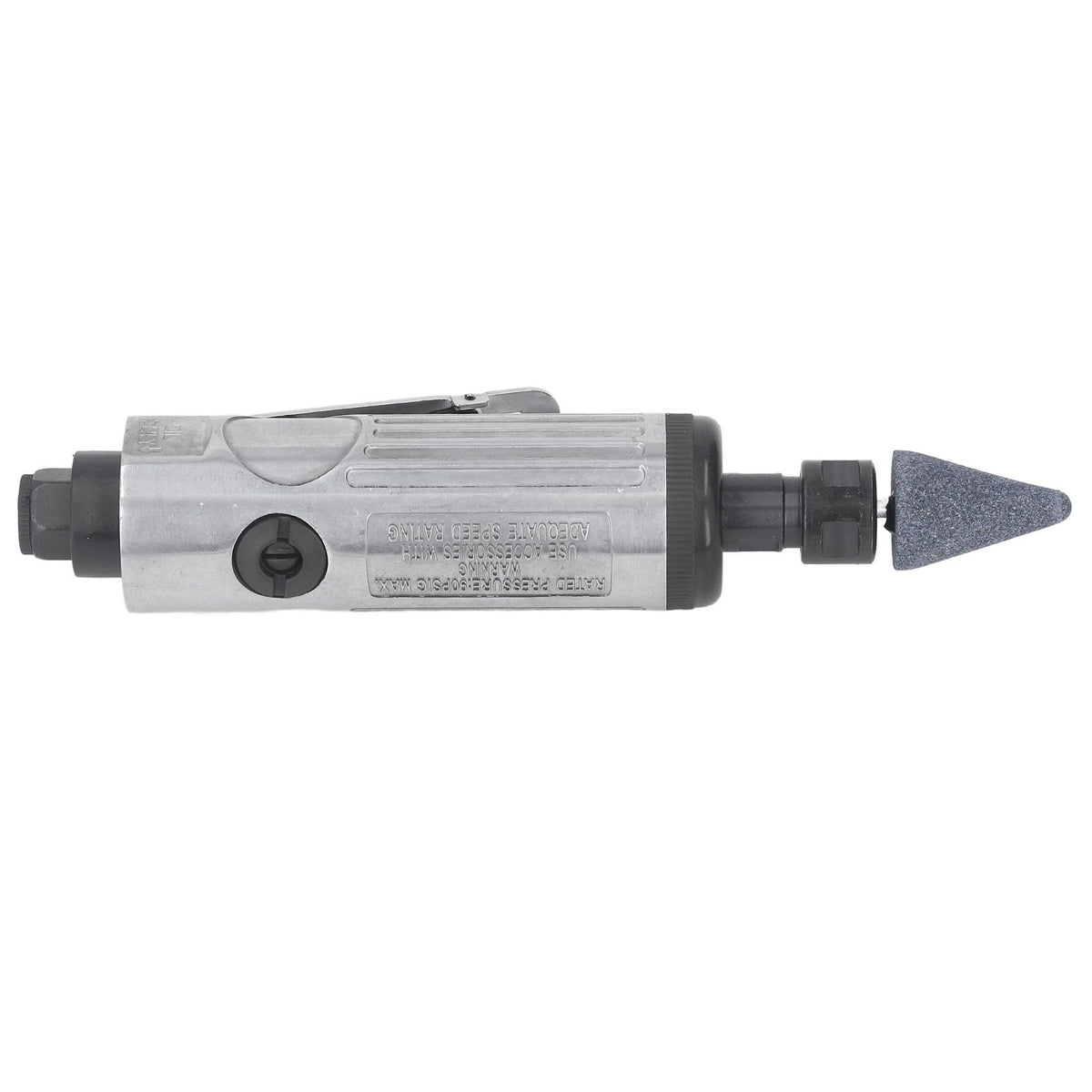 1/4in Air Die Grinder Kit Portable Pneumatic Polishing Grinding Machine Straight Handle 22000RPM