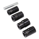 5Pcs Bolt Nut Remover Set Professional Bolt Nut Extractor Socket Set for Removing Damaged Dead Rusted Bolts Nuts Screws - Front View