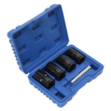 5Pcs Bolt Nut Remover Set Professional Bolt Nut Extractor Socket Set for Removing Damaged Dead Rusted Bolts Nuts Screws
