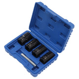 5Pcs Bolt Nut Remover Set Professional Bolt Nut Extractor Socket Set for Removing Damaged Dead Rusted Bolts Nuts Screws - Rear View