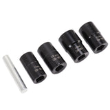 5Pcs Bolt Nut Remover Set Professional Bolt Nut Extractor Socket Set for Removing Damaged Dead Rusted Bolts Nuts Screws - Extra Image