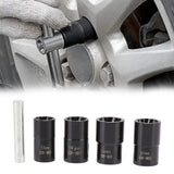 5Pcs Bolt Nut Remover Set Professional Bolt Nut Extractor Socket Set for Removing Damaged Dead Rusted Bolts Nuts Screws