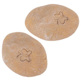 Pet Memorial Garden Stone DIY Butterfly Print Pet Cat Dog Grave Marker Resin Pet Memorial Gift Stone Sand Yellow