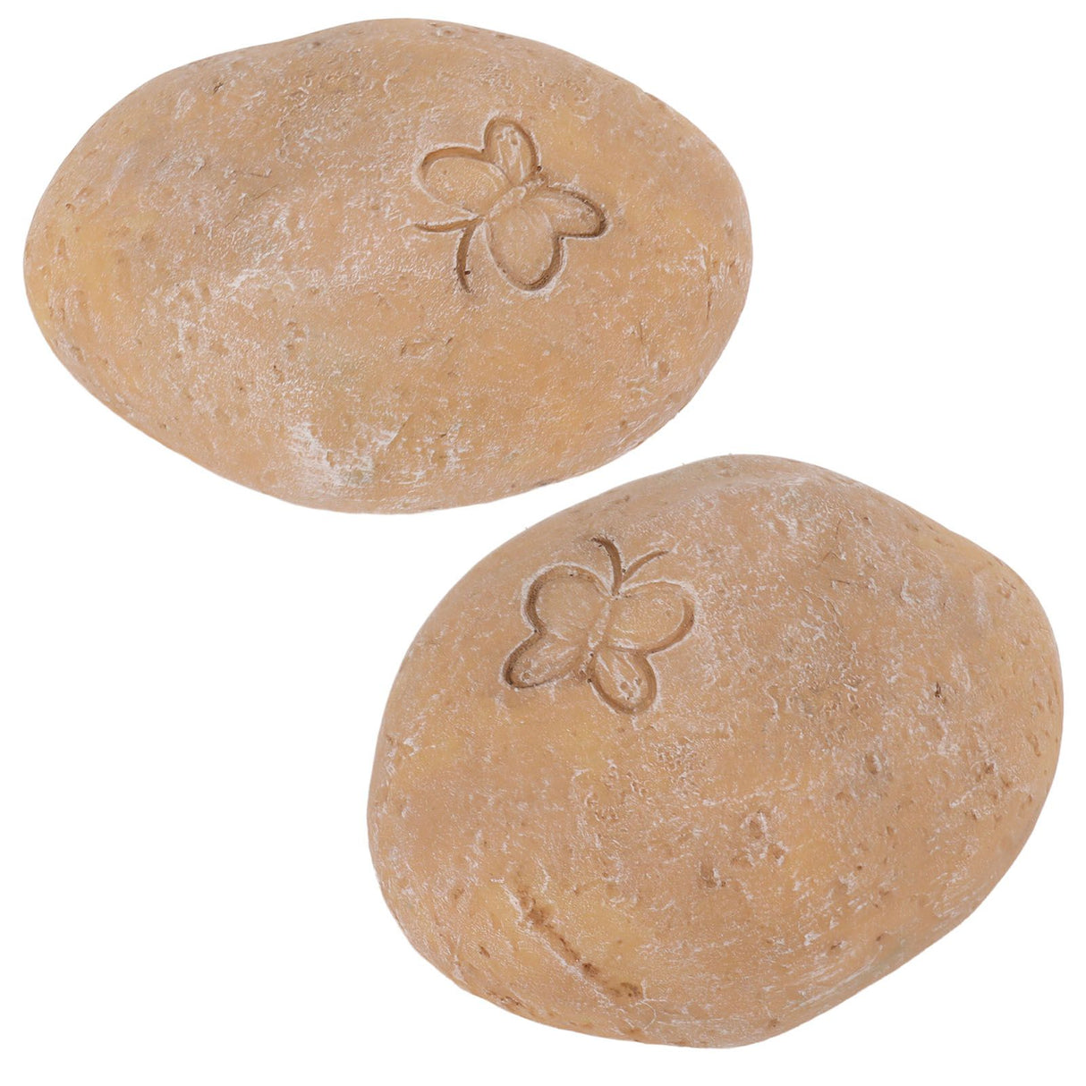 Pet Memorial Garden Stone DIY Butterfly Print Pet Cat Dog Grave Marker Resin Pet Memorial Gift Stone Sand Yellow