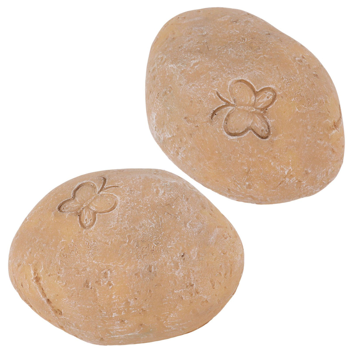 Pet Memorial Garden Stone DIY Butterfly Print Pet Cat Dog Grave Marker Resin Pet Memorial Gift Stone Sand Yellow