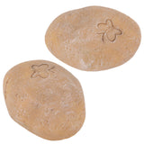 Pet Memorial Garden Stone DIY Butterfly Print Pet Cat Dog Grave Marker Resin Pet Memorial Gift Stone Sand Yellow