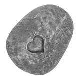 Pet Memorial Garden Stone DIY Lettering Simulation Pebbles Pet Grave Marker for Dogs Cats Love Stone Grey