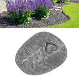 Pet Memorial Garden Stone DIY Lettering Simulation Pebbles Pet Grave Marker for Dogs Cats Love Stone Grey