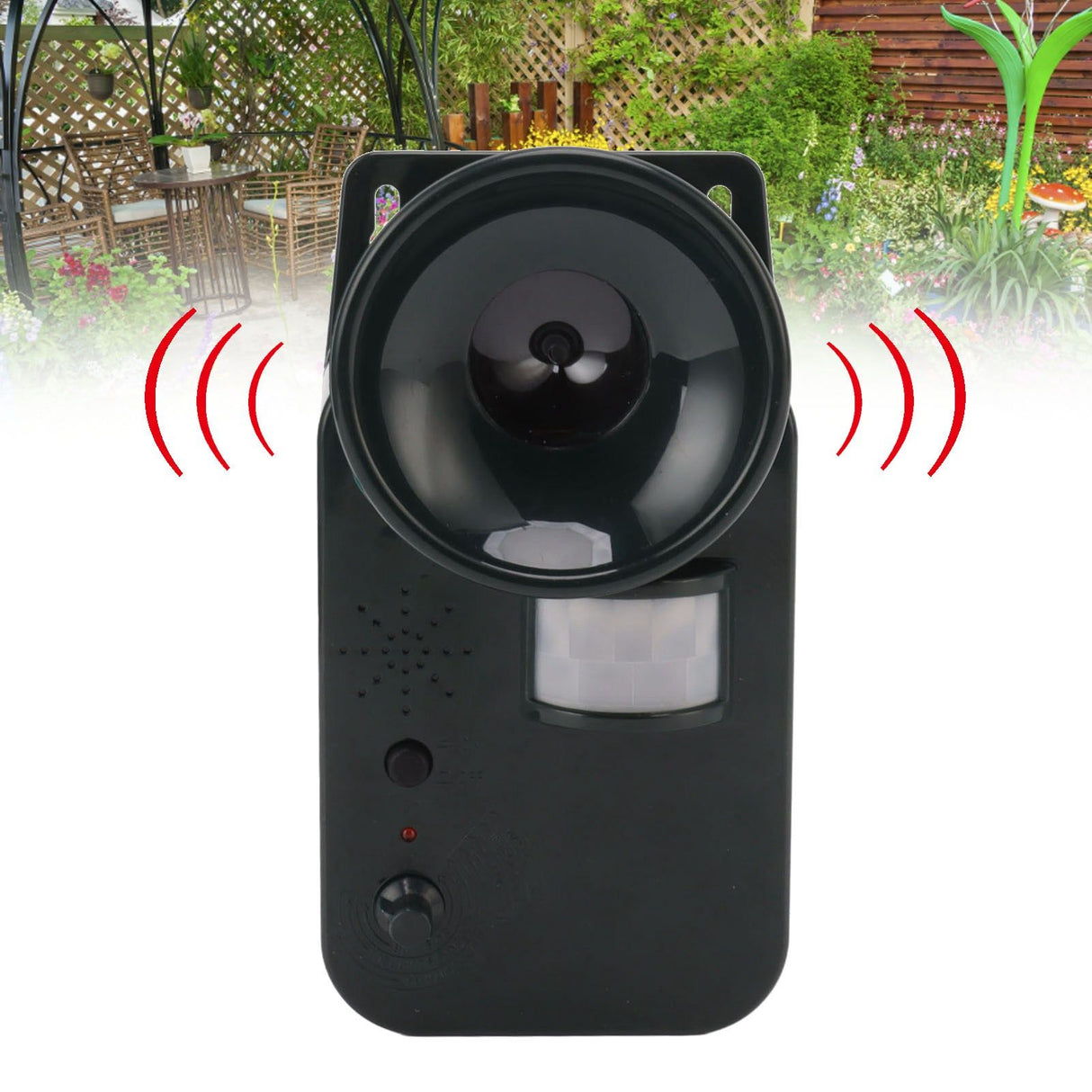 Ultrasonic Animal Repeller Solar Power Stray Cat Dog Humane Environment Protection Garden Tools