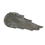 Angel Wings Pet Tombstone Waterproof Personalized DIY Pet Memorial Stone Marker for Cats and Dogs Moss Green - Low Angle