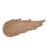 Angel Wings Pet Tombstone Waterproof Personalized DIY Pet Memorial Stone Marker for Cats and Dogs Sandy Yellow - Front View