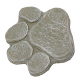 Dog Pawprint Memorial Stone DIY Lettering Dog Grave Marker Pet Monument for Outdoor Lawn Patio Mossy Green