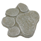 Dog Pawprint Memorial Stone DIY Lettering Dog Grave Marker Pet Monument for Outdoor Lawn Patio Mossy Green