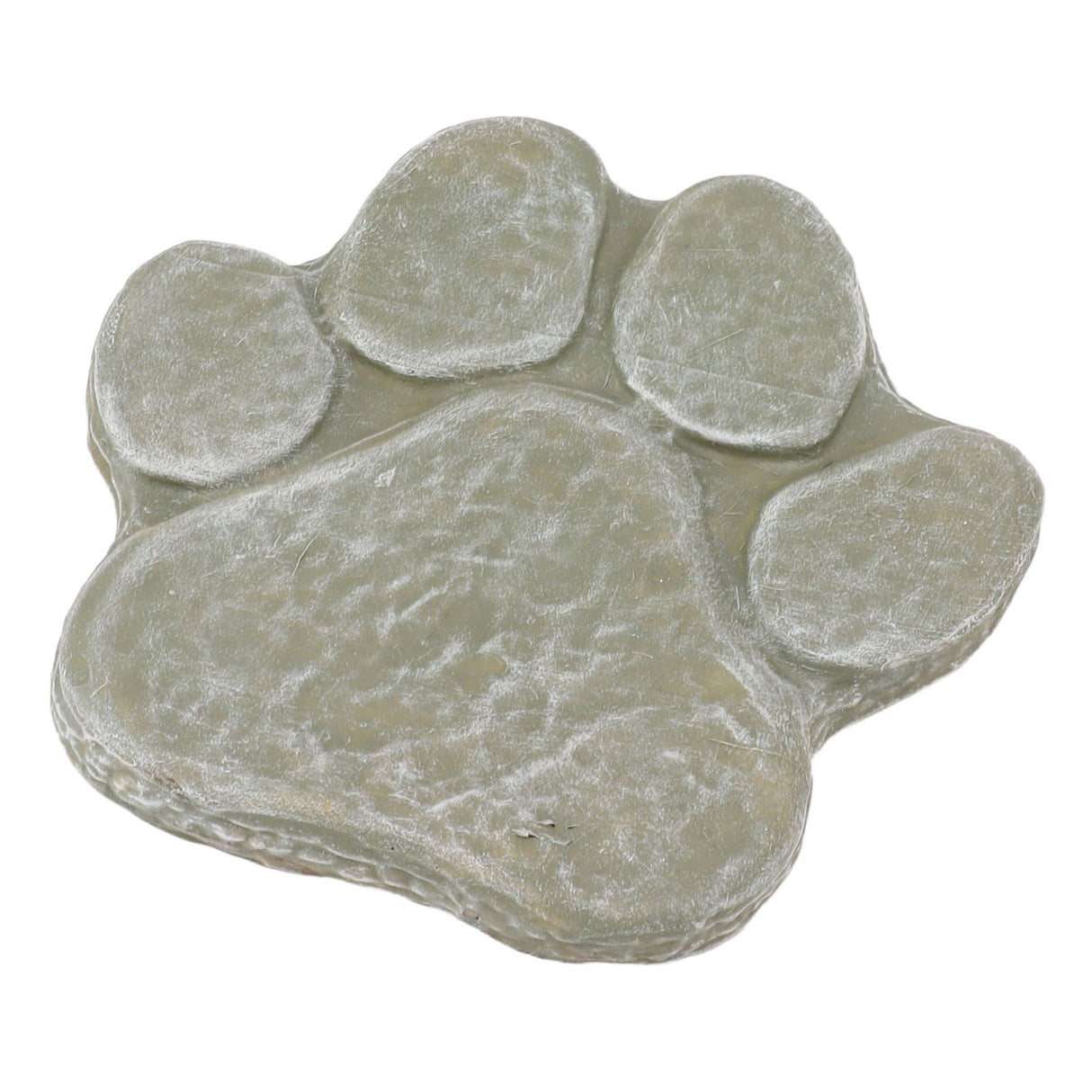 Dog Pawprint Memorial Stone DIY Lettering Dog Grave Marker Pet Monument for Outdoor Lawn Patio Mossy Green