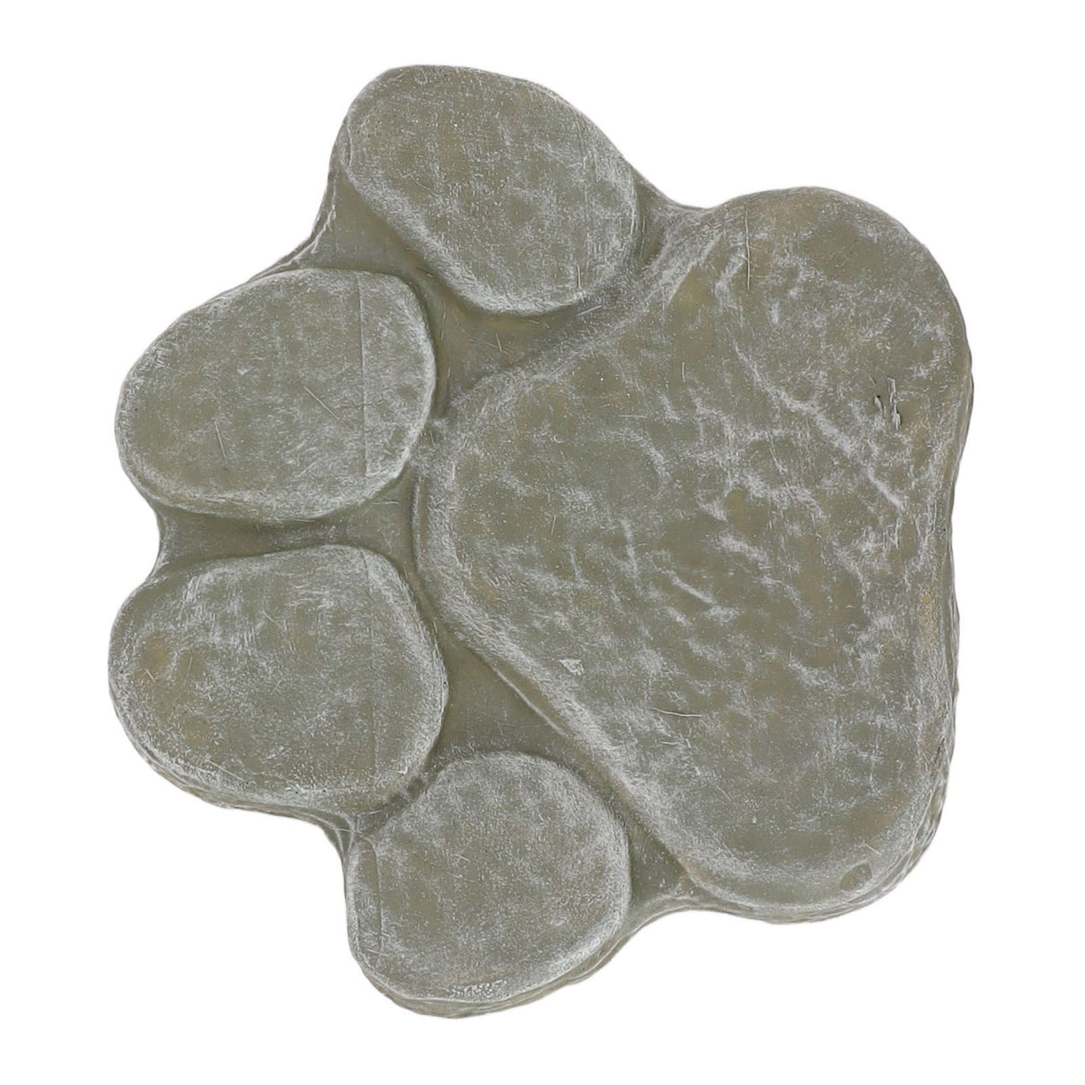 Dog Pawprint Memorial Stone DIY Lettering Dog Grave Marker Pet Monument for Outdoor Lawn Patio Mossy Green