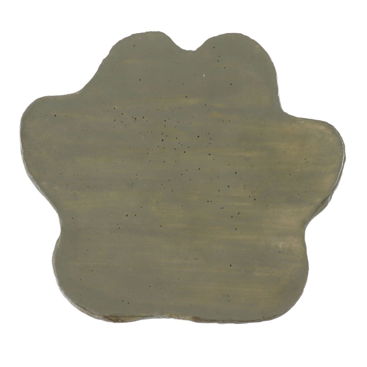 Dog Pawprint Memorial Stone DIY Lettering Dog Grave Marker Pet Monument for Outdoor Lawn Patio Mossy Green