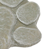 Dog Pawprint Memorial Stone DIY Lettering Dog Grave Marker Pet Monument for Outdoor Lawn Patio Mossy Green - Extra Image