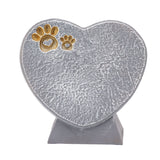 Heart Shaped Animal Tombstone DIY Resin Dog Pet Memorial Stone Outdoor Courtyard Decoration Ornaments Standing Rock Grey