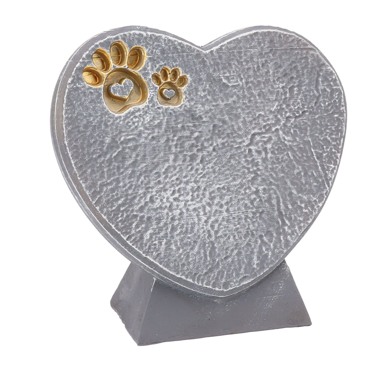 Heart Shaped Animal Tombstone DIY Resin Dog Pet Memorial Stone Outdoor Courtyard Decoration Ornaments Standing Rock Grey