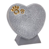 Heart Shaped Animal Tombstone DIY Resin Dog Pet Memorial Stone Outdoor Courtyard Decoration Ornaments Standing Rock Grey