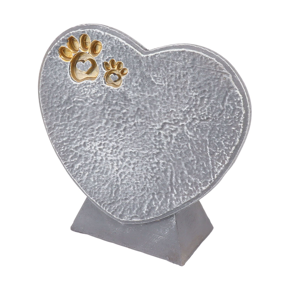 Heart Shaped Animal Tombstone DIY Resin Dog Pet Memorial Stone Outdoor Courtyard Decoration Ornaments Standing Rock Grey