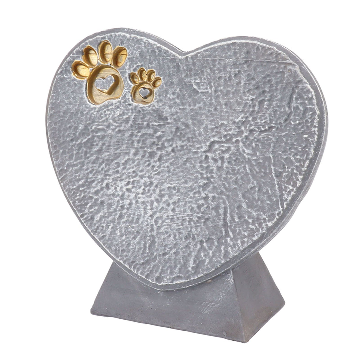 Heart Shaped Animal Tombstone DIY Resin Dog Pet Memorial Stone Outdoor Courtyard Decoration Ornaments Standing Rock Grey