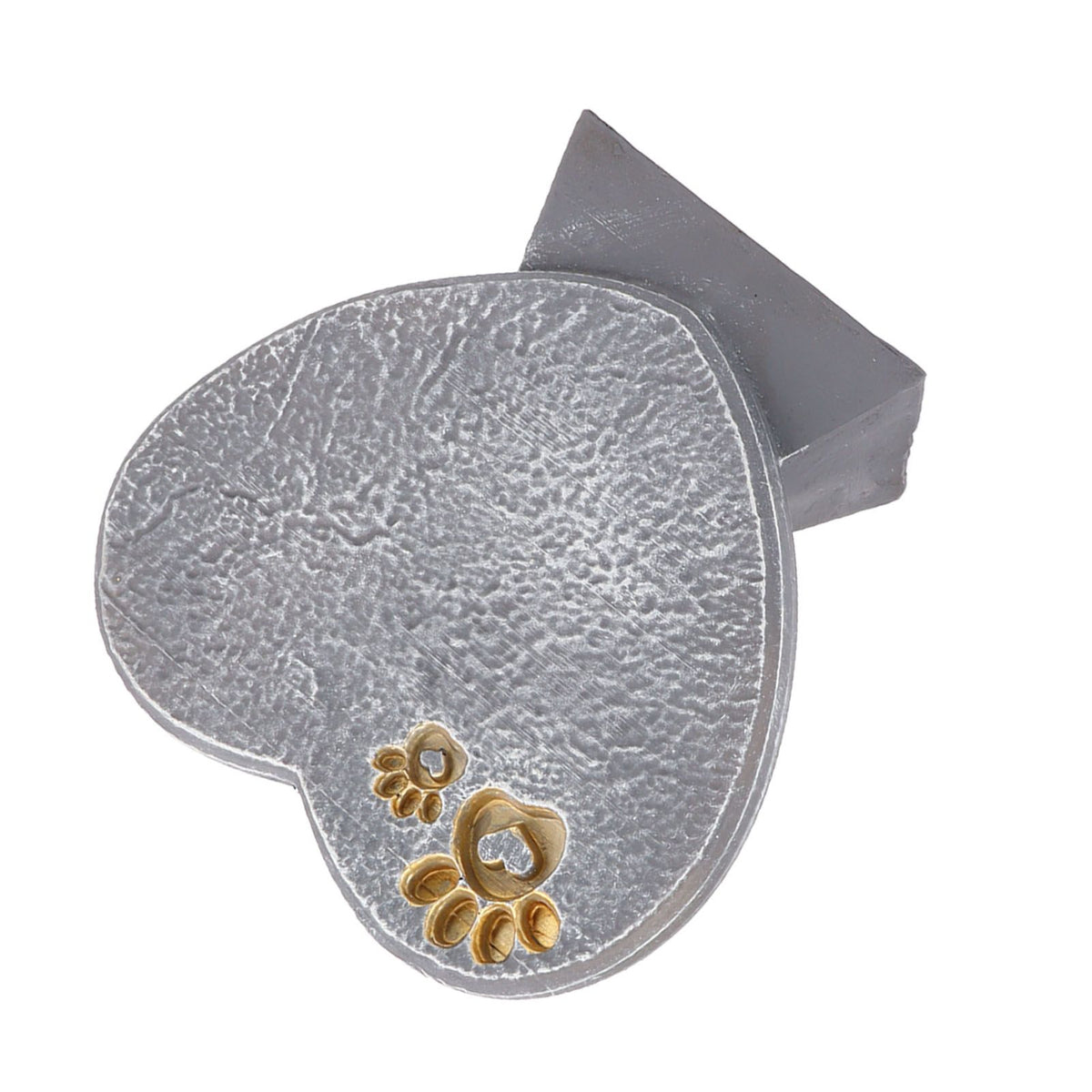 Heart Shaped Animal Tombstone DIY Resin Dog Pet Memorial Stone Outdoor Courtyard Decoration Ornaments Standing Rock Grey